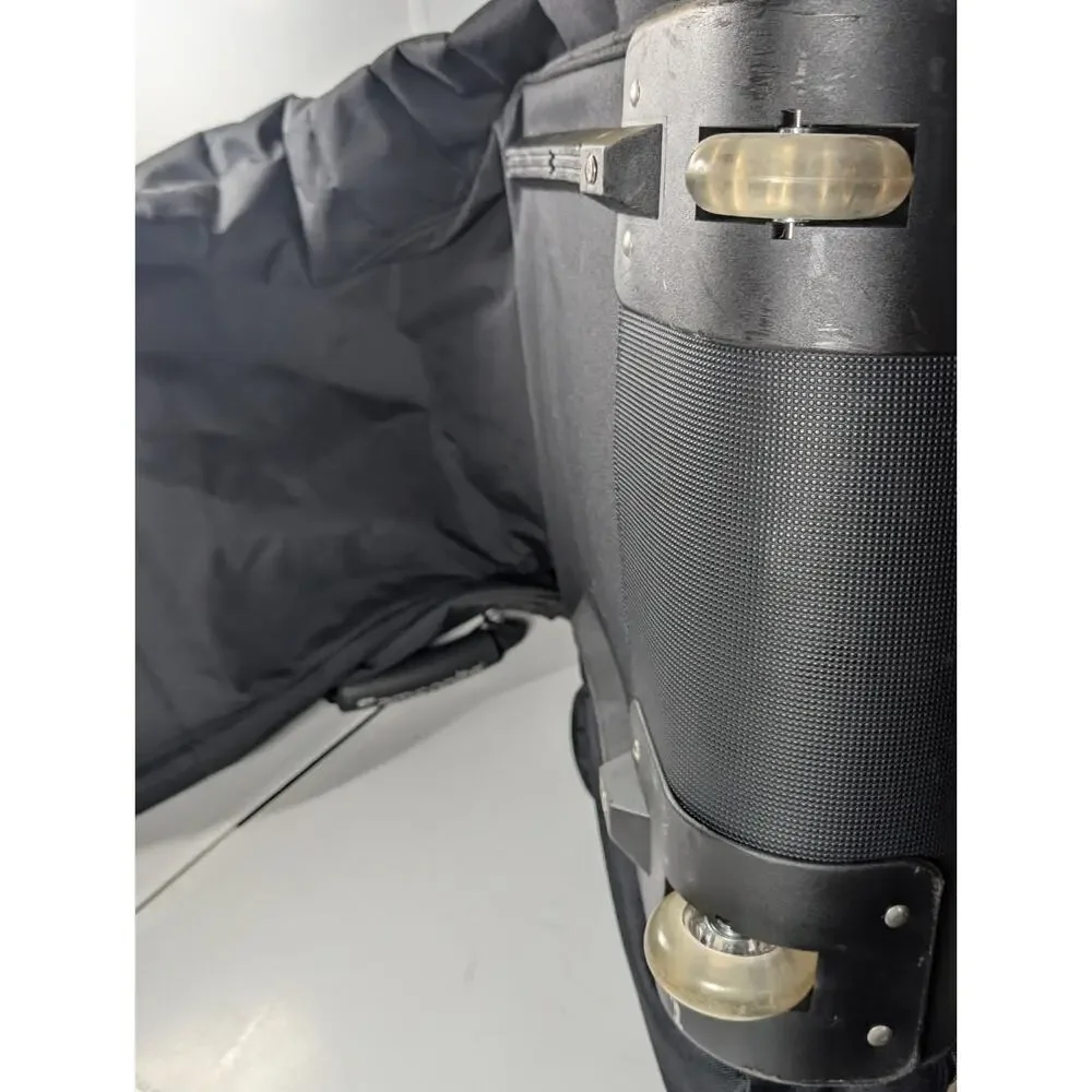 Samsonite Wheeled Golf Travel Bag Padded Club Cover Rolling Case Black 50